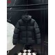 ルイ・ヴィトン メンズ/レディース モノグラム/ダミエ 切替 フード付き パファー ショート ダウンジャケット 男女兼用