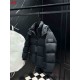 ルイ・ヴィトン メンズ/レディース モノグラム/ダミエ 切替 フード付き パファー ショート ダウンジャケット 男女兼用