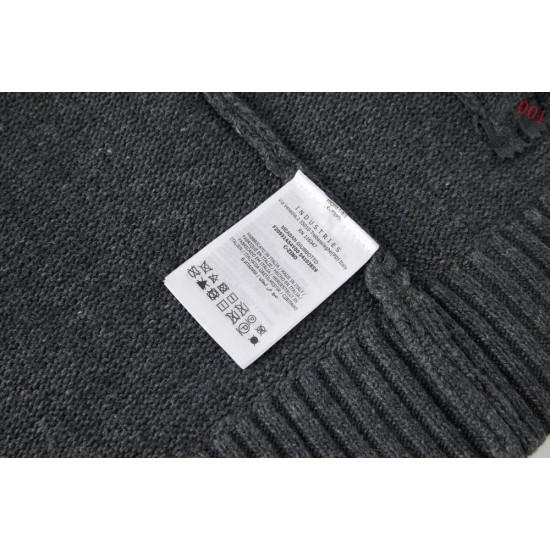 モンクレール 2026FW スタンドカラー 刺繍ロゴ ジップアップ ニットジャケット グレー メンズ レディース