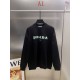 プラダ 2026AW 立体フロッキーロゴ クルーネック スウェットシャツ トレーナー 黒 白 メンズ レディース