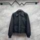 プラダ トライアングルロゴ 襟付き パデッドジャケット 黒 M L XL XXL メンズ レディース