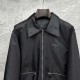 プラダ トライアングルロゴ 襟付き パデッドジャケット 黒 M L XL XXL メンズ レディース