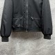 プラダ トライアングルロゴ 襟付き パデッドジャケット 黒 M L XL XXL メンズ レディース