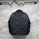 プラダ トライアングルロゴ 襟付き パデッドジャケット 黒 M L XL 2XL 3XL メンズ レディース