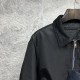 プラダ トライアングルロゴ 襟付き パデッドジャケット 黒 M L XL 2XL 3XL メンズ レディース