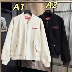 シュプリーム 2026秋季新作 デニムスタジャン バックロゴ 刺繍 ベースボールジャケット ブルゾン A1/A2 メンズ レディース