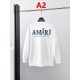 AMIRI アミリ 2026FW ランウェイ走秀款 モノグラム刺繍 クルーネック スウェットシャツ トレーナー 2色展開 男女兼用