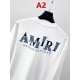 AMIRI アミリ 2026FW ランウェイ走秀款 モノグラム刺繍 クルーネック スウェットシャツ トレーナー 2色展開 男女兼用
