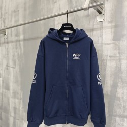 BALENCIAGA バレンシアガ WFP 世界食糧計画 コラボ ジップアップパーカー フーディー 2色展開 男女兼用