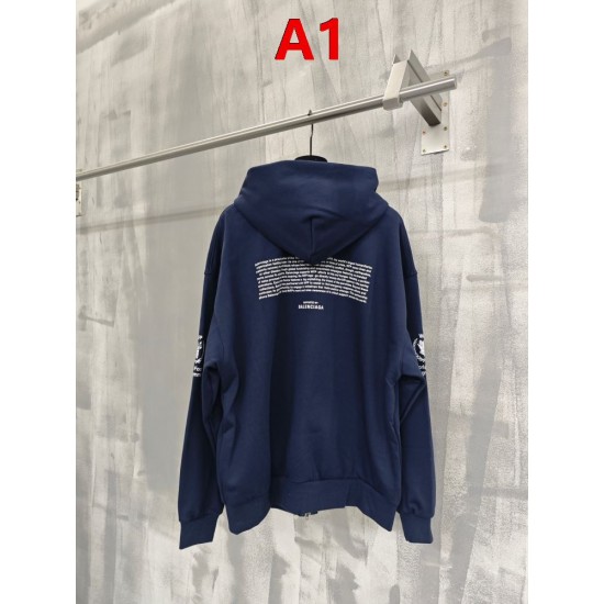 BALENCIAGA バレンシアガ WFP 世界食糧計画 コラボ ジップアップパーカー フーディー 2色展開 男女兼用