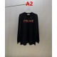 CELINE セリーヌ グラデーションロゴ クルーネック ロングTシャツ スウェット 2色展開 男女兼用
