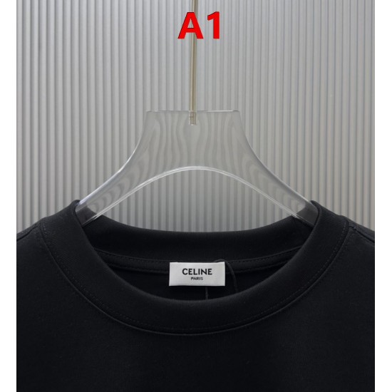 CELINE セリーヌ PARIS ロゴプリント クルーネック ロングTシャツ スウェット 2色展開 男女兼用