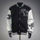 CHROME HEARTS クロムハーツ 2026FW イーグル ロゴ刺繍 袖レザー 切替 スタジャン ブルゾン 男女兼用