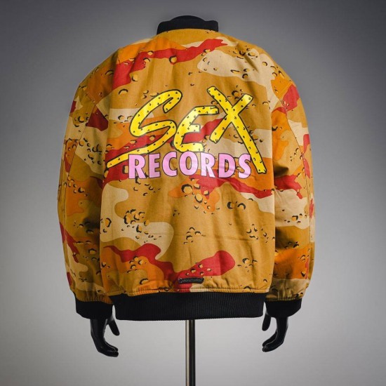 CHROME HEARTS クロムハーツ デザート迷彩 城市限定 SEX RECORDS リメイク ボンバージャケット MA-1 925シルバー 男女兼用
