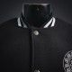 CHROME HEARTS クロムハーツ 2026FW ホースシュー フローラルクロス刺繍 袖レザー 切替 スタジャン 男女兼用