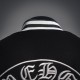 CHROME HEARTS クロムハーツ 2026FW ホースシュー フローラルクロス刺繍 袖レザー 切替 スタジャン 男女兼用