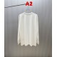 DIOR ディオール 1947 ロゴプリント 雕刻アート クルーネック ロングTシャツ スウェット 2色展開 男女兼用
