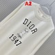 DIOR ディオール 1947 ロゴプリント 雕刻アート クルーネック ロングTシャツ スウェット 2色展開 男女兼用