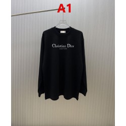 DIOR ディオール Christian Dior COUTURE ロゴプリント クルーネック ロングTシャツ スウェット 2色展開 男女兼用