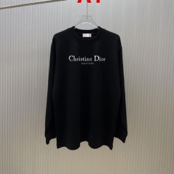 DIOR ディオール Christian Dior COUTURE ロゴプリント クルーネック ロングTシャツ スウェット 2色展開 男女兼用