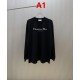 DIOR ディオール Christian Dior COUTURE ロゴプリント クルーネック ロングTシャツ スウェット 2色展開 男女兼用