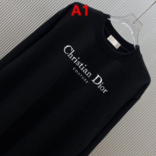 DIOR ディオール Christian Dior COUTURE ロゴプリント クルーネック ロングTシャツ スウェット 2色展開 男女兼用