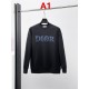 DIOR ディオール 2026FW ランウェイ走秀款 デニム風ロゴ刺繍 クルーネック スウェットシャツ トレーナー 2色展開 男女兼用
