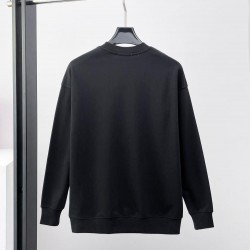 DIOR ディオール 2026FW ランウェイ走秀款 デニム風ロゴ刺繍 クルーネック スウェットシャツ トレーナー 2色展開 男女兼用