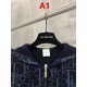 DIOR ディオール 26SS Oblique オブリーク 総柄ジャカード ニットジップアップパーカー フーディー 2色展開 男女兼用