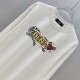 FENDI フェンディ アートグラフィック ロゴプリント クルーネック ロングTシャツ スウェット オフホワイト 男女兼用