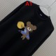 FENDI フェンディ ズッカ柄 ベア グラフィックロゴプリント クルーネック ロングTシャツ スウェット 2色展開 男女兼用