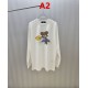 FENDI フェンディ ズッカ柄 ベア グラフィックロゴプリント クルーネック ロングTシャツ スウェット 2色展開 男女兼用