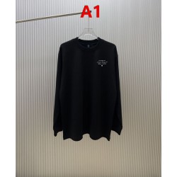 GIVENCHY ジバンシィ Avenue George V パリ本店アドレス ロゴプリント クルーネック ロングTシャツ スウェット 2色展開 男女兼用