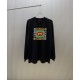 GUCCI グッチ インターロッキングG スター スクエアロゴプリント クルーネック ロングTシャツ スウェット 2色展開 男女兼用