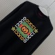 GUCCI グッチ インターロッキングG スター スクエアロゴプリント クルーネック ロングTシャツ スウェット 2色展開 男女兼用