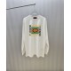GUCCI グッチ インターロッキングG スター スクエアロゴプリント クルーネック ロングTシャツ スウェット 2色展開 男女兼用