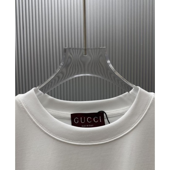 GUCCI グッチ インターロッキングG スター スクエアロゴプリント クルーネック ロングTシャツ スウェット 2色展開 男女兼用