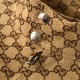 GUCCI グッチ GG総柄ジャカード スタンドカラー ジップアップジャケット ブルゾン ベージュ ブラウン メンズ