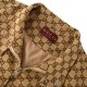 GUCCI グッチ GG総柄ジャカード スタンドカラー ジップアップジャケット ブルゾン ベージュ ブラウン メンズ