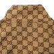 GUCCI グッチ GG総柄ジャカード スタンドカラー ジップアップジャケット ブルゾン ベージュ ブラウン メンズ