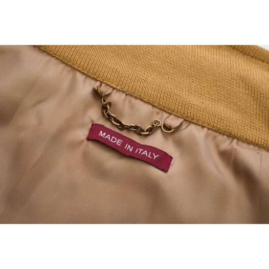 GUCCI グッチ GG総柄 モノグラム ウェブストライプ切替 スタンドカラー ジップアップジャケット ブルゾン カーキ 男女兼用