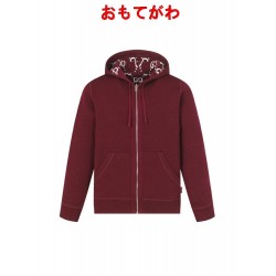GUCCI グッチ GG総柄 リバーシブル カシミヤウール ニットジップアップパーカー フーディー レッド 男女兼用