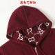 GUCCI グッチ GG総柄 リバーシブル カシミヤウール ニットジップアップパーカー フーディー レッド 男女兼用