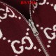 GUCCI グッチ GG総柄 リバーシブル カシミヤウール ニットジップアップパーカー フーディー レッド 男女兼用
