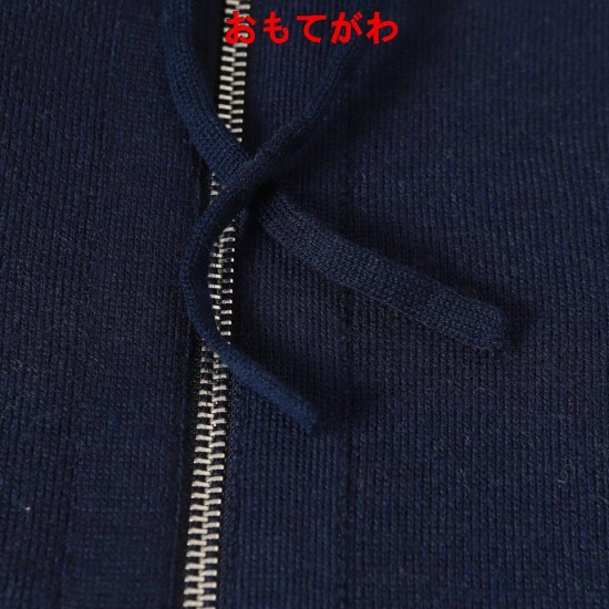GUCCI グッチ GG総柄 リバーシブル カシミヤウール ニットジップアップパーカー フーディー 藏青色 ネイビー 男女兼用