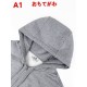 HERMÈS エルメス AA683-B75 バック馬術モチーフ パッチワーク 刺しゅう ジップアップパーカー フーディー 2色展開 男女兼用
