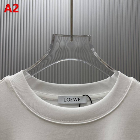 LOEWE ロエベ アナグラム ロゴプリント クルーネック ロングTシャツ スウェット 2色展開 男女兼用
