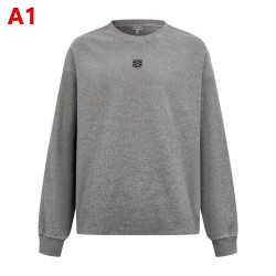 LOEWE ロエベ 25264-A70 アナグラム 刺しゅう クルーネック ロングTシャツ ロンT 2色展開 男女兼用