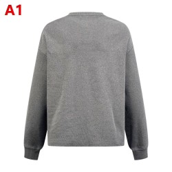 LOEWE ロエベ 25264-A70 アナグラム 刺しゅう クルーネック ロングTシャツ ロンT 2色展開 男女兼用