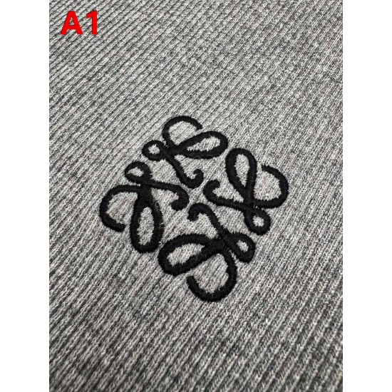 LOEWE ロエベ 25264-A70 アナグラム 刺しゅう クルーネック ロングTシャツ ロンT 2色展開 男女兼用